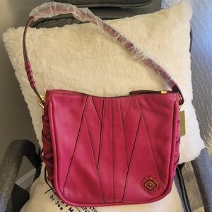 NWT! OrYany genuine leather pink bag!